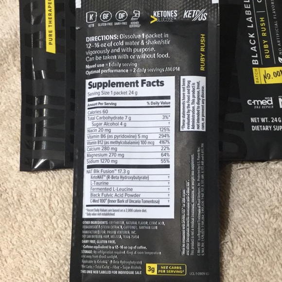 Pruvit Ketones Ruby Rush Sample Pack - Picture 3 of 4